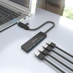 Hub USB Tipo-C + USB 3.1 Aisens A109-0987/ 4xUSB | APLIUM