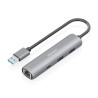 Hub USB Aisens ASUC-4P035-GR/ 1xUSB Tipo-C/ 2xUSB/ 1xRJ45/ G | APLIUM