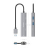 Hub USB Aisens ASUC-4P035-GR/ 1xUSB Tipo-C/ 2xUSB/ 1xRJ45/ G | APLIUM