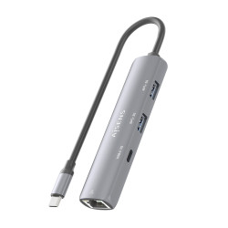 Hub USB Tipo-C Aisens ASUC-4P039-GR/ 1xUSB Tipo-C/ 2xUSB/ 1x | APLIUM