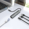 Hub USB Tipo-C Aisens ASUC-4P039-GR/ 1xUSB Tipo-C/ 2xUSB/ 1x | APLIUM