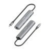 Hub USB Tipo-C Aisens ASUC-4P041-GR/ 3xUSB Tipo-C/ 1xRJ45/ G | APLIUM