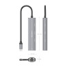 Hub USB Tipo-C Aisens ASUC-4P041-GR/ 3xUSB Tipo-C/ 1xRJ45/ G | APLIUM