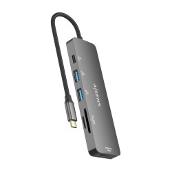 Docking USB Tipo-C Aisens ASUC-6P016-GR/ 1xHDMI 4K/ 2xUSB/ 1 | APLIUM