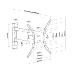 Soporte de Pared Inclinable Aisens WT55TSE-059 para TV de 32 | APLIUM