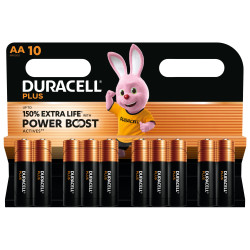 Pack de 10 Pilas AA Duracell Plus Power Boost DPBLR6B10/ 1.5 | APLIUM
