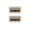 Cable USB 2.0 Nanocable 10.01.0302/ USB Macho - USB Macho/ 1 | APLIUM