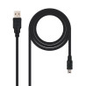 Cable USB 2.0 Nanocable 10.01.0402/ USB Macho - MiniUSB Mach | APLIUM