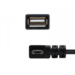 Nanocable CABLE USB 2.0 OTG ACODADO, TIPO MICRO B/M-A/H, NEG | APLIUM