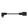 Nanocable CABLE USB 2.0 OTG ACODADO, TIPO MICRO B/M-A/H, NEG | APLIUM