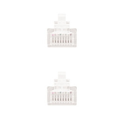 Nanocable Cable Red Latiguillo RJ45 CAT.6 UTP AWG24, Blanco, | APLIUM