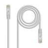 Cable de Red RJ45 UTP Nanocable 10.20.1803 Cat.6A/ 3m/ Gris | APLIUM
