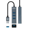 Hub USB 3.0 Nanocable 10.16.4402/ 4xUSB/ Gris | APLIUM