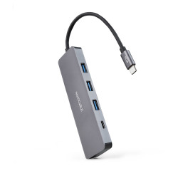 Hub USB Tipo-C Nanocable 10.16.4409/ 3xUSB/ 1xUSB Tipo-C/ Gr | APLIUM