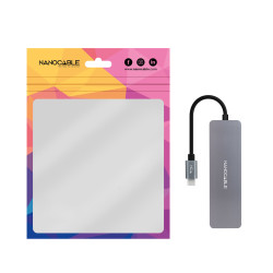 Hub USB Tipo-C Nanocable 10.16.4409/ 3xUSB/ 1xUSB Tipo-C/ Gr | APLIUM