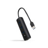 Hub USB 3.0 Nanocable 10.16.4604/ 3xUSB/ 1xRJ45/ Negro | APLIUM