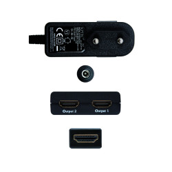 Duplicador HDMI Nanocable 10.25.3502/ HDMI Macho - 2x HDMI H | APLIUM