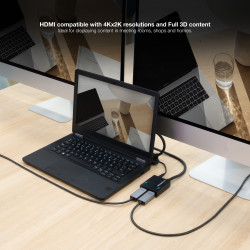 Duplicador HDMI Nanocable 10.25.3502/ HDMI Macho - 2x HDMI H | APLIUM