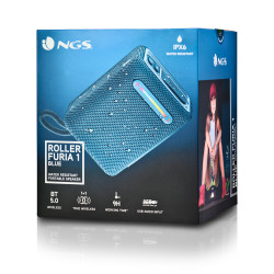Altavoz con Bluetooth NGS Roller Furia 1/ 15W/ 2.0/ Azul | APLIUM