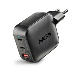 Cargador de Pared GaN NGS BUD100WTINY 100W/ 2xUSB Tipo-C/ 1x | APLIUM