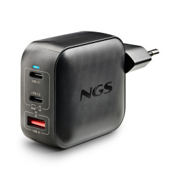 Cargador de Pared GaN NGS BUD100WTINY 100W/ 2xUSB Tipo-C/ 1x | APLIUM