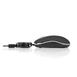 SINBLACK - Ratón Mini NGS SIN/ Hasta 1000 DPI | APLIUM