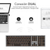 Teclado Inalámbrico Subblim Master/ Gris y Negro | APLIUM