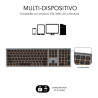 Teclado Inalámbrico Subblim Master/ Gris y Negro | APLIUM