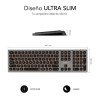 Teclado Inalámbrico Subblim Master/ Gris y Negro | APLIUM