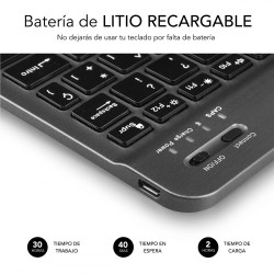 Teclado Compacto Inalámbrico Subblim Smart/ Gris | APLIUM