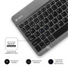 Teclado Compacto Inalámbrico Subblim Smart/ Gris | APLIUM