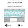 Teclado Compacto Inalámbrico Subblim SMBT50/ Plata | APLIUM