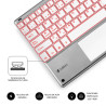Teclado Compacto Inalámbrico Subblim SMBT50/ Plata | APLIUM