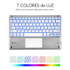 Teclado Compacto Inalámbrico Subblim SMBT50/ Plata | APLIUM
