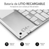 Teclado Compacto Inalámbrico Subblim SMBT50/ Plata | APLIUM