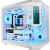 Caja Gaming Semitorre Mars Gaming MC-3TCORELCD/ Blanca | APLIUM