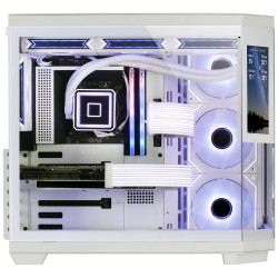 Caja Gaming Semitorre Mars Gaming MC-3TCORELCD/ Blanca | APLIUM