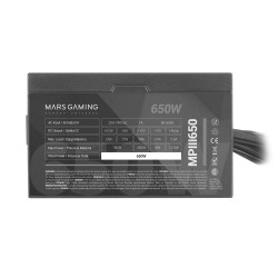 Fuente de Alimentación Mars Gaming MPIII650/ 650W/ Ventilado | APLIUM