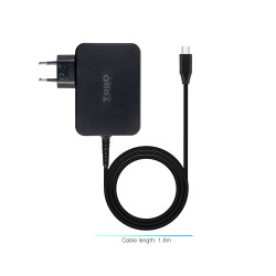 TooQ Cargador de portátil GAN USB-C PD 100W, Negro | APLIUM