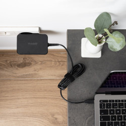 TooQ Cargador de portátil GAN USB-C PD 100W, Negro | APLIUM