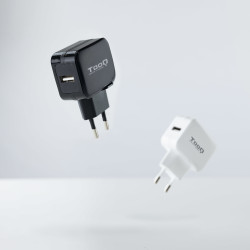 Cargador de Pared TooQ TQWC-1S01/ 1xUSB/ 12W/ Negro | APLIUM