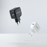Cargador de Pared TooQ TQWC-1S01/ 1xUSB/ 12W/ Negro | APLIUM