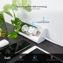 Cargador de Pared GaN TooQ TQWC-GANPD30WT/ 1xUSB Tipo-C/ 30W | APLIUM