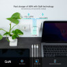 Cargador de Pared GaN TooQ TQWC-GANQC2PD65WT/ 2xUSB Tipo-C/ | APLIUM