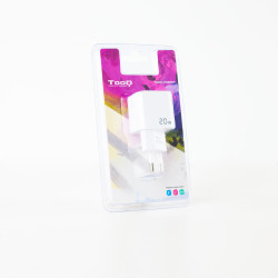 Cargador de Pared TooQ TQWC-PD20WT/ 1xUSB Tipo-C/ 20W/ Blanc | APLIUM