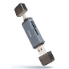 Lector de Tarjetas Externo TooQ TQR-3001G/ USB 3.0 y USB Tip | APLIUM