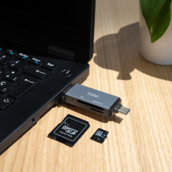 Lector de Tarjetas Externo TooQ TQR-3001G/ USB 3.0 y USB Tip | APLIUM