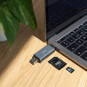 Lector de Tarjetas Externo TooQ TQR-3001G/ USB 3.0 y USB Tip | APLIUM