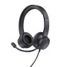 Auriculares Trust Ayda/ con Micrófono/ USB/ Negros | APLIUM