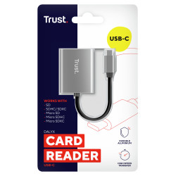 Lector de Tarjetas Externo Trust Dalyx/ USB Tipo-C | APLIUM